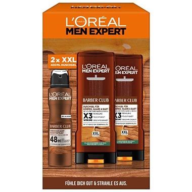 🚿 Loreal Men Expert Barber-Geschenk-Set mit 2x Duschgel + Deo ab 6,24€ (statt 13€)
