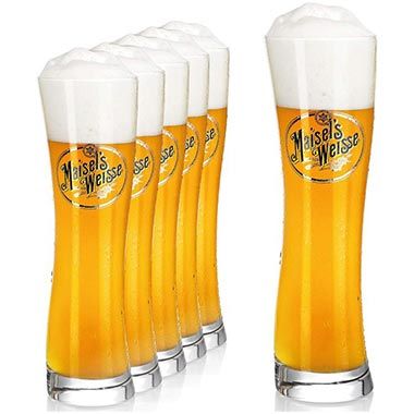 🍺 6er Set Sahm Maisel´s Weisse Original Weizenbiergläser, 0,5L für 32€ (statt 38€)