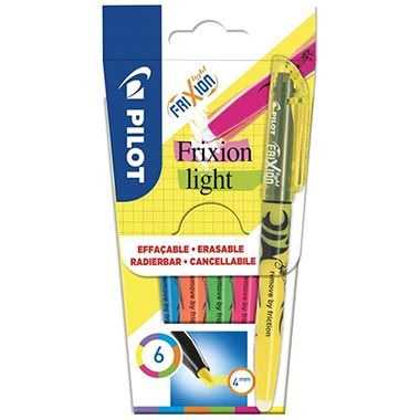 🖋️ 6er Set Pilot FriXion Light Radierbarer Textmarker ab 6,50€ (statt 10€)