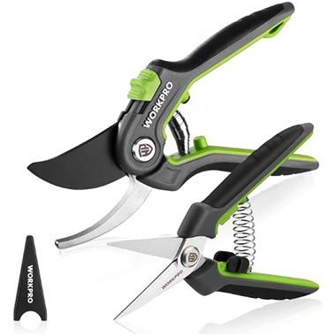 🏡 2er Set Workpro SK5 Bypass Gartenscheren, 210mm + 160mm für 7,99€ (statt 12€)