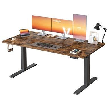 🖥️ VASAGLE höhenverstellbarer Schreibtisch mit USB-C & Ablage für 97,99€ (statt 146€)