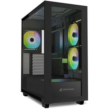 🖥️ Sharkoon Rebel C60 Midi ATX Nero Tower für 54,90€ (statt 92€)