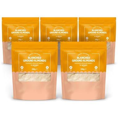 🌰 5er Pack by Amazon Blanchierte Gemahlene Mandeln, je 200g ab 12,70€ (statt 16€)