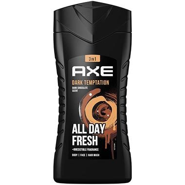 🚿 4 x 250ml Axe 3-in-1 Dark Temptation Duschgel & Shampoo ab 8,40€ (statt 12€)