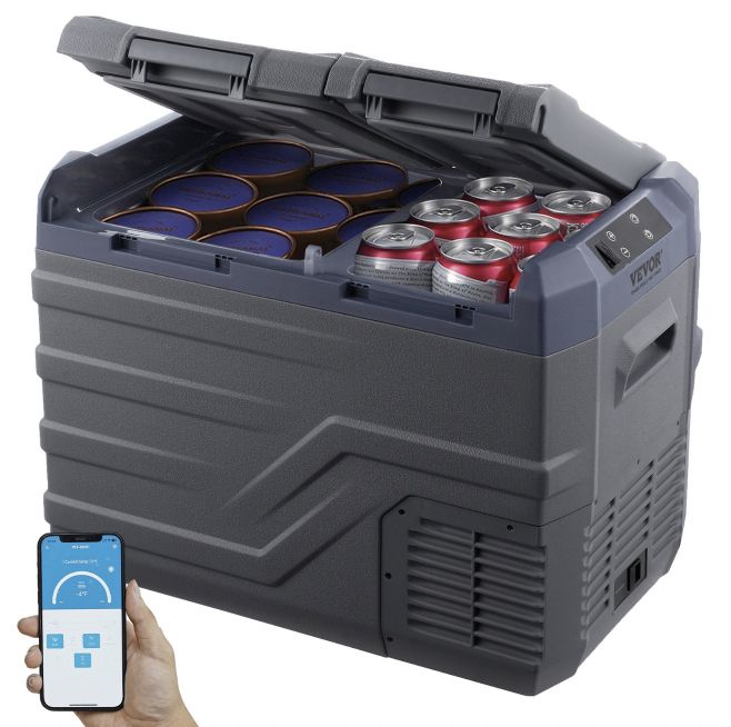 🧊 VEVOR 12V Kühlkompressorbox (32l) mit 2 Zonen bis -20°C & App für 132,65€ (statt 167€)