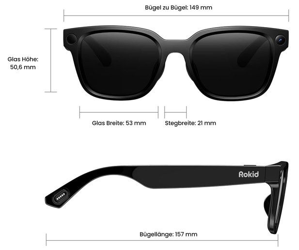 👓 Rokid AI Glasses Style mit Gemini, ChatGPT & 12MP Kamera für 299€ (statt 415€)