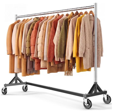 👕 HOKEEPER Schwerlastkleiderständer mit 4 Rollen & bis zu 182kg für 67,47€ (statt 100€)