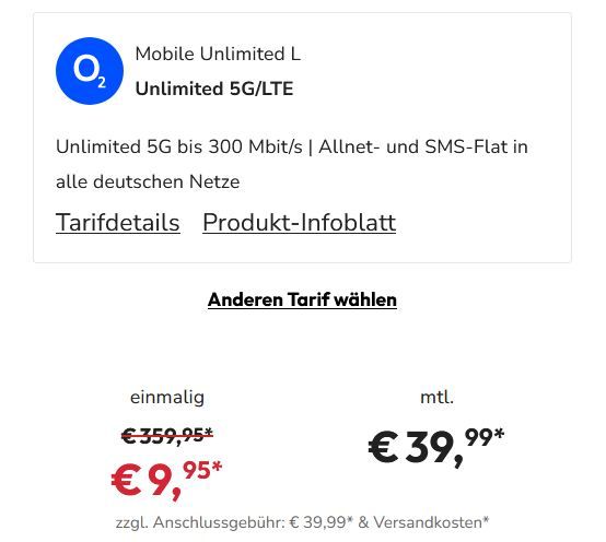 Eff. mit Gewinn! 🔥 Samsung Galaxy Z Flip8 (512GB) für 9,95€ + o2 Unlimited 5G für 39,99€ mtl.