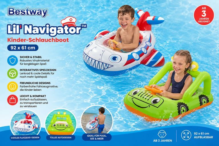 🛟 2x Bestway Schlauchboote in 2 Designs für 14,98€ (statt 30€) 🛟 2x Bestway Schlauchboote in 2 Designs für 14,98€ (statt 30€)