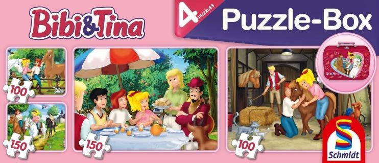 đ§© Schmidt Spiele Bibi und Tina, 4 Kinderpuzzle im Metallkoffer fĂŒr 9,99⏠(statt 16âŹ) đ§© Schmidt Spiele Bibi und Tina, 4 Kinderpuzzle im Metallkoffer fĂŒr 9,99⏠(statt 16âŹ)