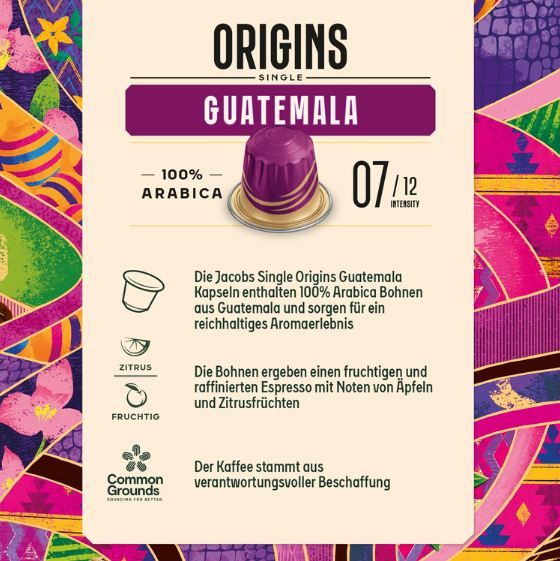 ☕ 10 x 18er Pack Jacobs Guatemala Single Origin Kaffeekapseln ab 45,59€ (statt 60€)