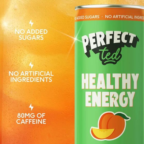🍑 12er Pack Perfect Ted Healthy Energy Drink Pfirsich für 16,99€ (statt 27€)