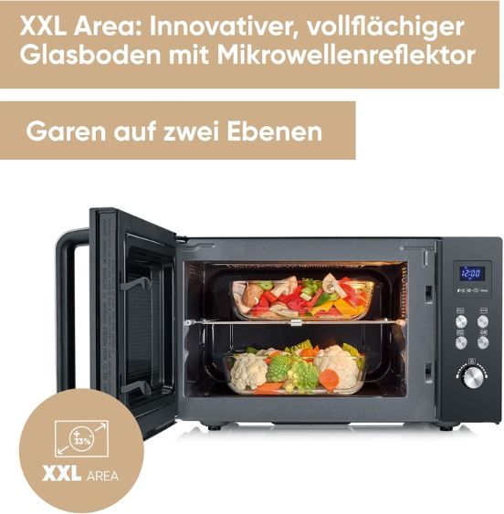 🍛 Severin MW 7763 2-in-1 Mikrowelle mit Glasboden & Grill für 116,49€ (statt 143€) 🍛 Severin MW 7763 2 in 1 Mikrowelle mit Glasboden & Grill für 116,49€ (statt 143€)