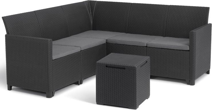 🏡 Keter Nora Ecksofa, 5-Sitzer mit Kissen & Beistelltisch für 253,99€ (statt 351€) 🏡 Keter Nora Ecksofa, 5 Sitzer mit Kissen & Beistelltisch für 253,99€ (statt 351€)