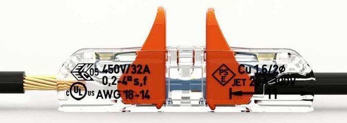 🔌 60er Pack WAGO 2 Leiter Durchgangs Verbinder mit Hebel für 17,99€ (statt 23€)