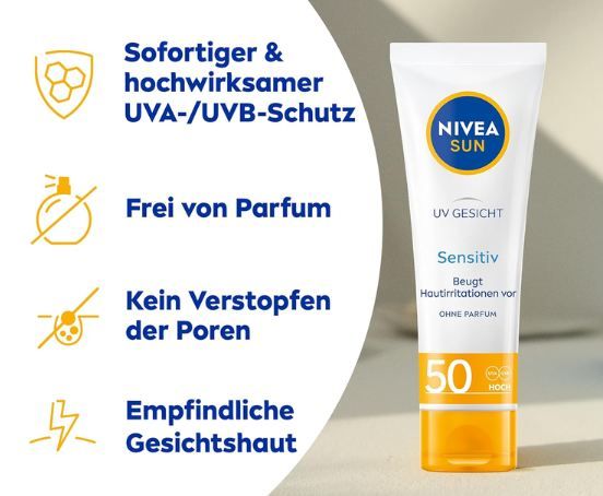 🌞 Nivea Sun Sensitiv Set mit Creme & Spray, LSF 50 ab 12,99€ (statt 25€) 🌞 Nivea Sun Sensitiv Set mit Creme & Spray, LSF 50 ab 12,99€ (statt 25€)