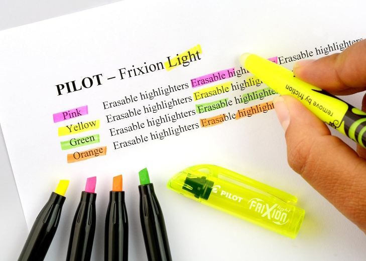 🖋️ 6er Set Pilot FriXion Light Radierbarer Textmarker ab 6,50€ (statt 10€)