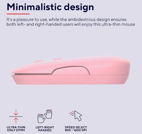 🖱️ Trust Puck Wireless Maus mit 1.600DPI für 8,99€ (statt 15€)