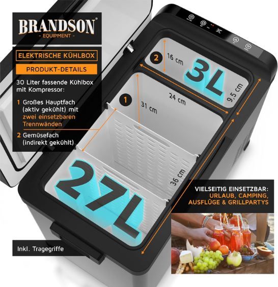 🧊 Brandson ECO XXL Kompressor Kühlbox mit 30L für 199,87€ (statt 240€) 🧊 Brandson ECO XXL Kompressor Kühlbox mit 30L für 199,87€ (statt 240€)