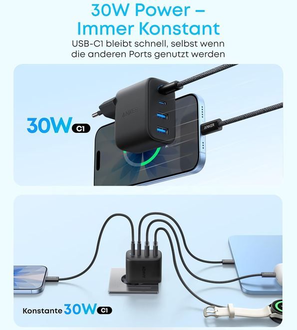 🔌 2er Pack Anker Zolo 4-Port USB-C Ladegerät mit 50W für 25,98€ (statt 32€) 🔌 2er Pack Anker Zolo 4 Port USB C Ladegerät mit 50W für 25,98€ (statt 32€)
