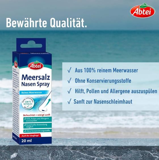 👃🏻 Abtei Meersalz Nasenspray, 20ml für 2,66€ (statt 4€) 👃🏻 Abtei Meersalz Nasenspray, 20ml für 2,66€ (statt 4€)