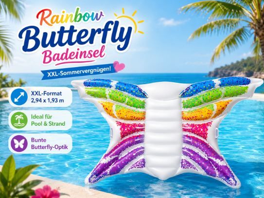 🦋 Bestway Butterfly XXL Luftmatratze 294 x 193cm, für 19,90€ (statt 31€) 🦋 Bestway Butterfly XXL Luftmatratze 294 x 193cm, für 19,90€ (statt 31€)