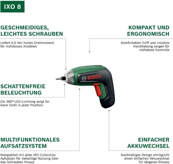 🪛 Bosch IXO 8 Akku-Schrauber mit Bitsatz für 40,82€ (statt 48€) 🪛 Bosch IXO 8 Akku Schrauber mit Bitsatz für 40,82€ (statt 48€)