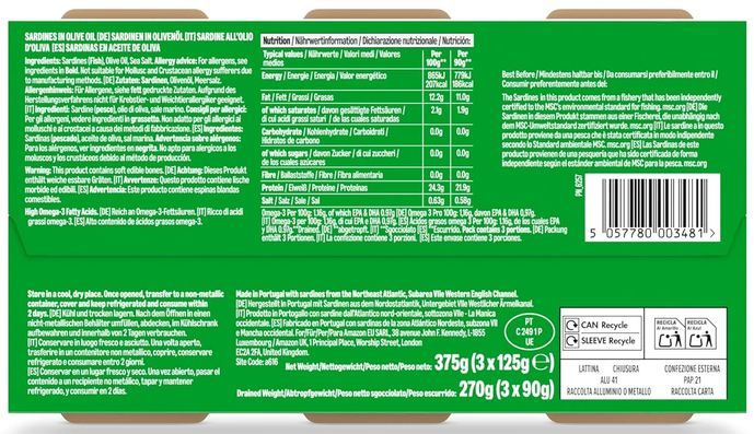🐟 3er Pack by Amazon MSC Sardinen In Olivenöl für 5,45€ (statt 10€) 🐟 3er Pack by Amazon MSC Sardinen In Olivenöl für 5,45€ (statt 10€)