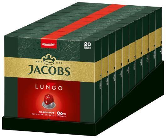 ☕ 10 x 20er Pack Jacobs Kaffeekapseln Lungo Classico ab 43,19€ (statt 55€) ☕ 10 x 20er Pack Jacobs Kaffeekapseln Lungo Classico ab 43,19€ (statt 55€)