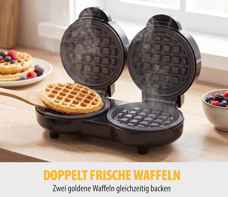 🧇 Tristar WF-2115 Doppel-Mini-Waffeleisen mit 1.000W für 17,99€ (statt 27€) 🧇 Tristar WF 2115 Doppel Mini Waffeleisen mit 1.000W für 17,99€ (statt 27€)