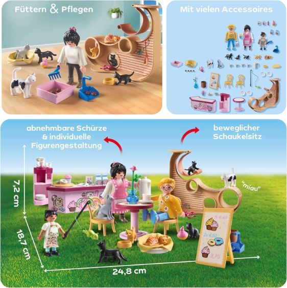 🐈 Playmobil 71744 Katzencafé Spielset für 17,99€ (statt 23€)