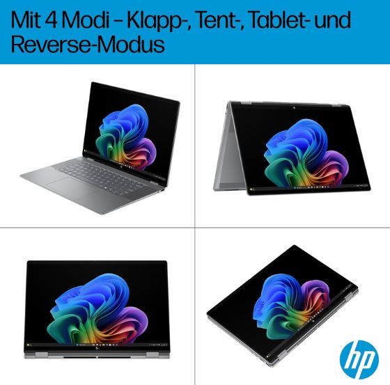 💻 HP OmniBook X Flip 2in1 AI Laptop mit AMD Ryzen AI 5 340 (6C) für 659€ (statt 829€)