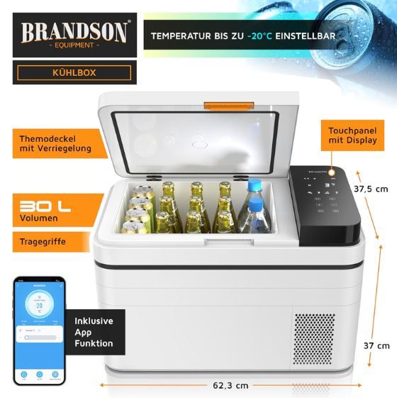 🧊 Brandson Kompressor Kühlbox mit App, 30 Liter für 199,89€ (statt 250€) 🧊 Brandson Kompressor Kühlbox mit App, 30 Liter für 199,89€ (statt 250€)
