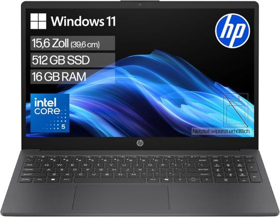 💻 HP D7SR9EA 15,6 💻 HP D7SR9EA 15,6 FHD Laptop mit Intel i5, 16GB/512GB für 559€ (statt 899€)