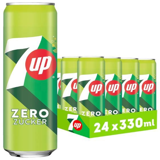🍋 24x 7UP Zero Limonade, 0,33L Dosen für 14,99€ (statt 24€)