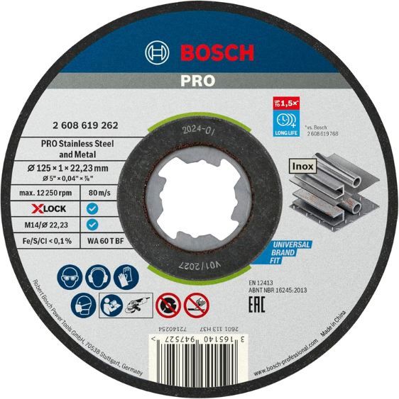🪚 Bosch Pro Stainless Steel & Metal Trennscheibe, 125mm für 0,78€ (statt 2€)