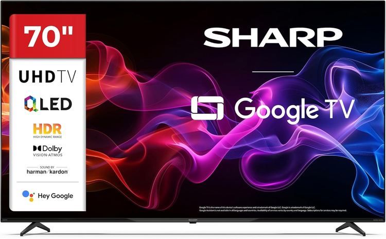📺 Sharp 70HP5765E 70 📺 Sharp 70HP5765E 70 4K UHD QLED Google TV für 529,99€ (statt 630€)