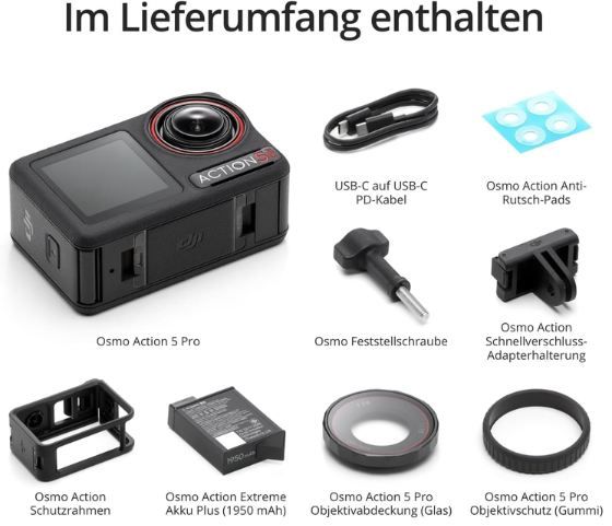 📷 DJI Osmo Action 5 Pro Essential Combo 4K Action Cam für 288€ (statt 360€)
