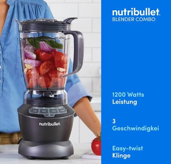 đ˛ nutribullet NBF500MB Mixer Combo mit 1.200W + ZubehĂśr fĂźr 109,90⏠(statt 169âŹ) đ˛ nutribullet NBF500MB Mixer Combo mit 1.200W + ZubehĂśr fĂźr 109,90⏠(statt 169âŹ)