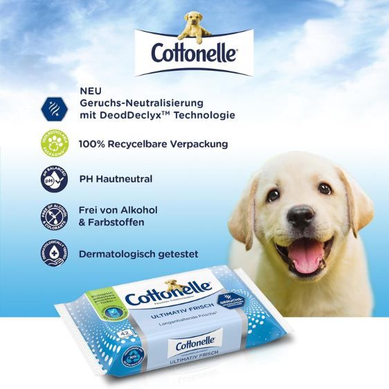 🧻 12 x 42er Pack Cottonelle Ultimativ Frisch Feuchtes Toilettenpapier ab 16,73€ (statt 24€) 🧻 12 x 42er Pack Cottonelle Ultimativ Frisch Feuchtes Toilettenpapier ab 16,73€ (statt 24€)