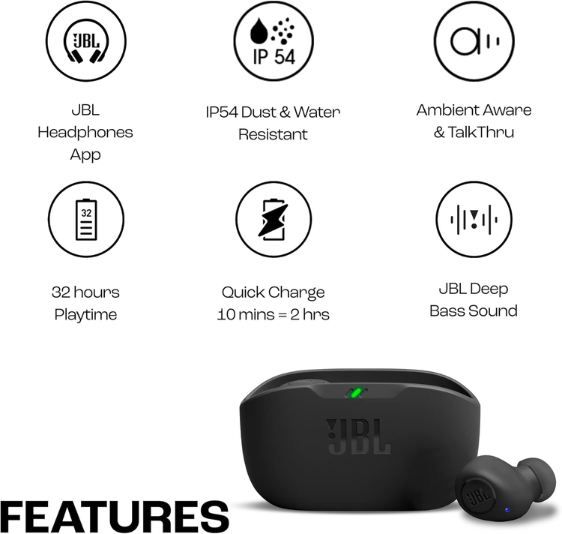 🎧 JBL Wave Buds Kabellose In Ear Ohrhörer für 21,99€ (statt 30€)