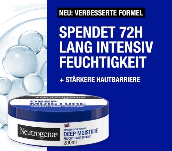🧴 6er Pack Neutrogena Deep Moisture Körpercreme, 200ml ab 9,39€ (statt 15€) 🧴 6er Pack Neutrogena Deep Moisture Körpercreme, 200ml ab 9,39€ (statt 15€)