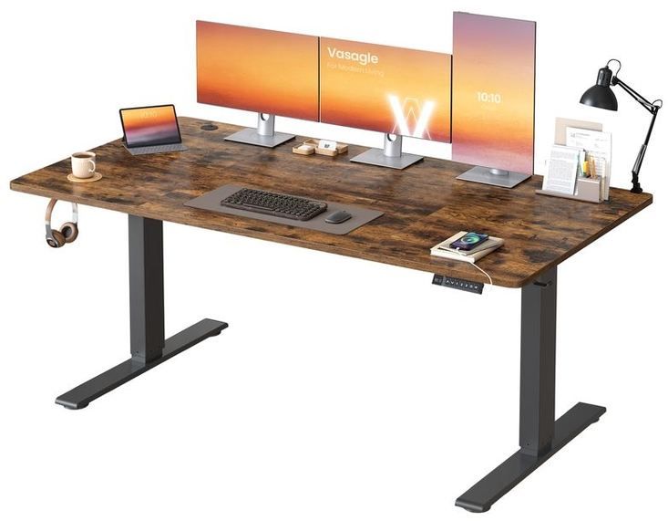 🖥️ VASAGLE höhenverstellbarer Schreibtisch mit USB C & Ablage für 97,99€ (statt 146€)