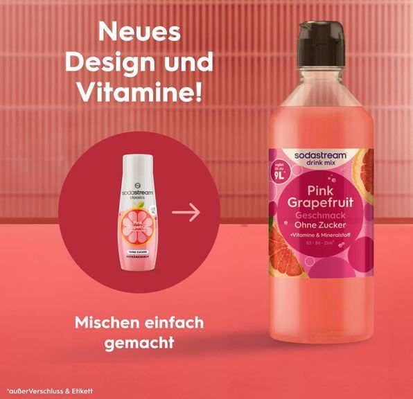 🍹 4er Pack Sodastream drink mix Pink Grapefruit ohne Zucker ab 15,67€ (statt 24€) 🍹 4er Pack Sodastream drink mix Pink Grapefruit ohne Zucker ab 15,67€ (statt 24€)