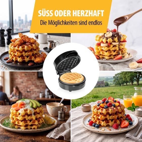 🧇 Tristar WF-2109 Mini-Waffeleisen mit 550W für 11,99€ (statt 18€) 🧇 Tristar WF 2109 Mini Waffeleisen mit 550W für 11,99€ (statt 18€)