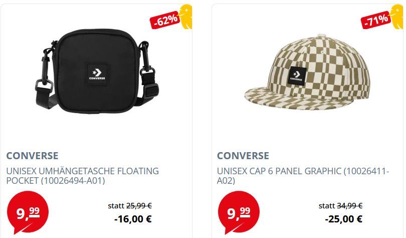 🧢 Picksport Converse Accessoires Sale - Jeder Artikel 9,99€ + Versand! 🧢 Picksport Converse Accessoires Sale Jeder Artikel 9,99€ + Versand!
