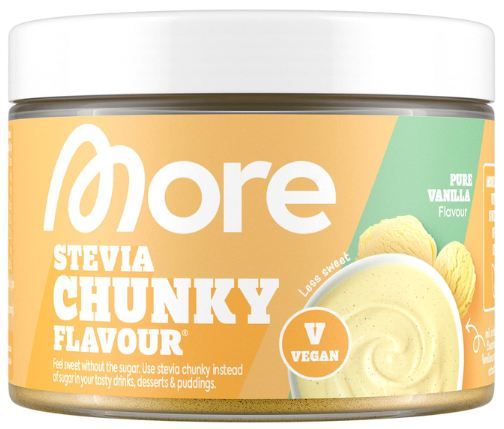 🍮 MORE Stevia Chunky Flavour Pure Vanilla, 150g ab 11,39€ (statt 17€)