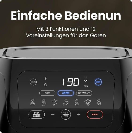 🍟 Chefman Heißluftfritteuse + Rotisserie mit 10L für 29,99€ (statt 50€) 🍟 Chefman Heißluftfritteuse + Rotisserie mit 10L für 29,99€ (statt 50€)