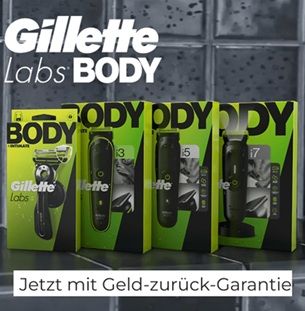 forme: Gillette Labs Body ausprobieren – bei Unzufriedenheit Geld zurück