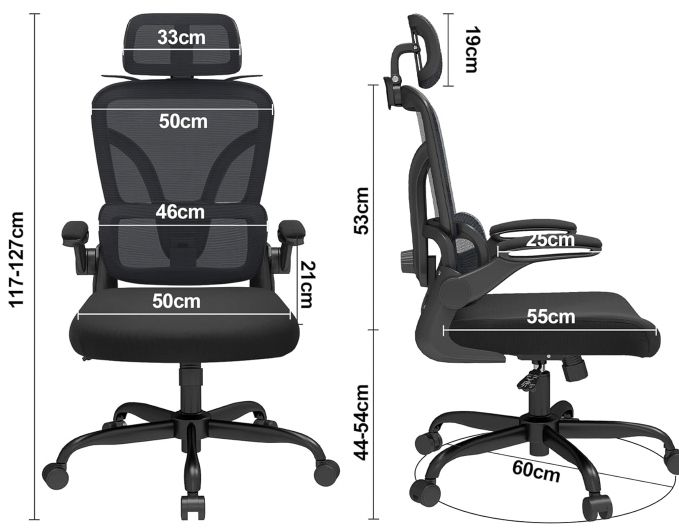💺 XIMSTAR R6 ergonomischer Bürostuhl mit verstellbarer Kopfstütze für 69€ (statt 90€)